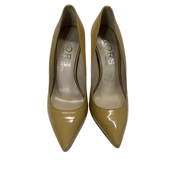 Michael Kors Yellow Patent Leather Pointed-Toe Stiletto Heels Size 8 - Picture 10 of 12